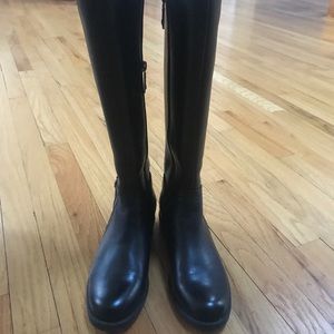 Knee high black boots